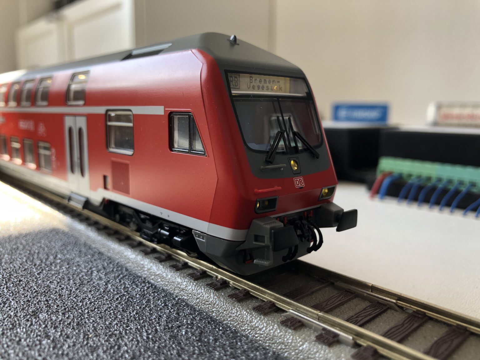 RIVAROSSI Spur H0 HR2970 Akkuschleppfahrzeug, grün, DB AG, Epoche V-VI, OVP, NEU